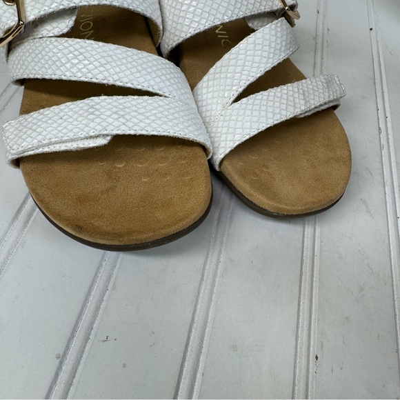 Vionic Skylar white adjustable slide sandals - Picture 6 of 9